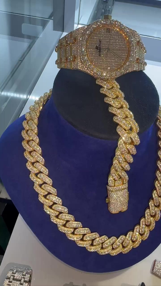 VVS Moissanite Watch 16 (Bundle)