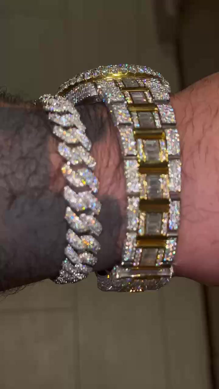 VVS Moissanite Watch 41 (Bundle)