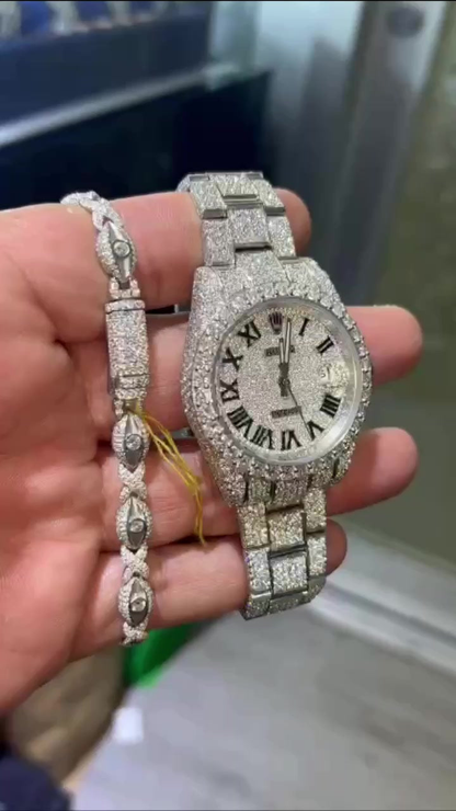 VVS Moissanite Watch 65 (Bundle)