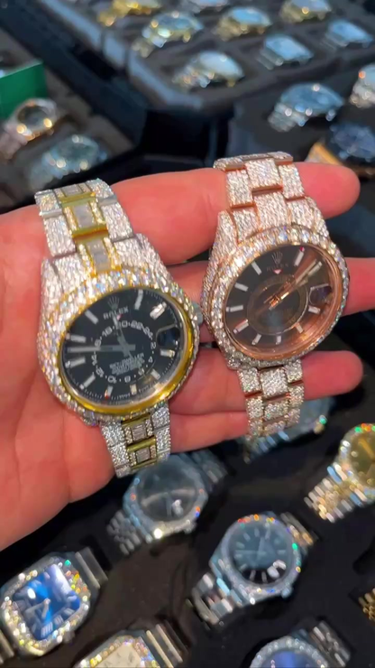 VVS Moissanite Watch 43