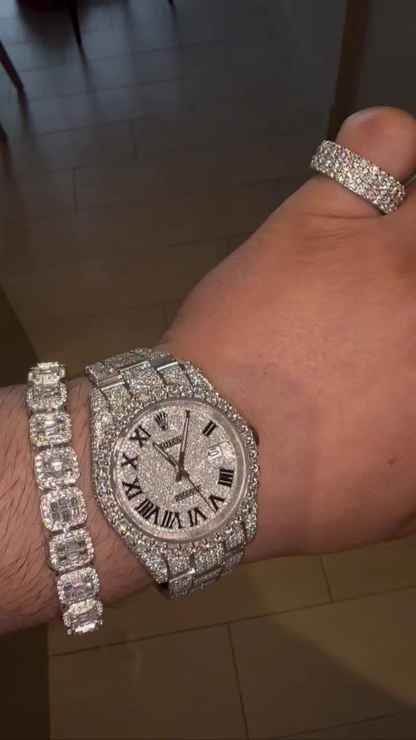 VVS Moissanite Watch 47 (Bundle)